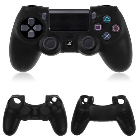 2x Playstation 4 PS4 Control -silikonikotelo - musta