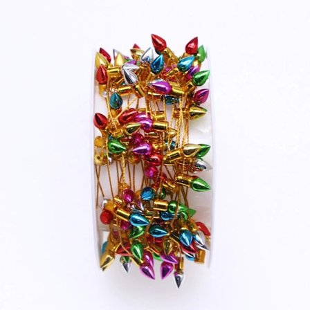 Julgransljuspärlor Falska Ljusslingor GULD guld