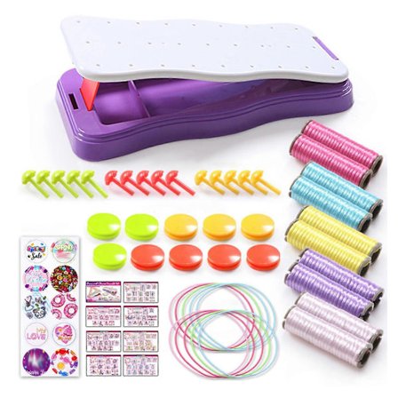 DIY Håndflettesett for barn Foreldre-barn Interaksjon Leke for kvinner Jenter lilla