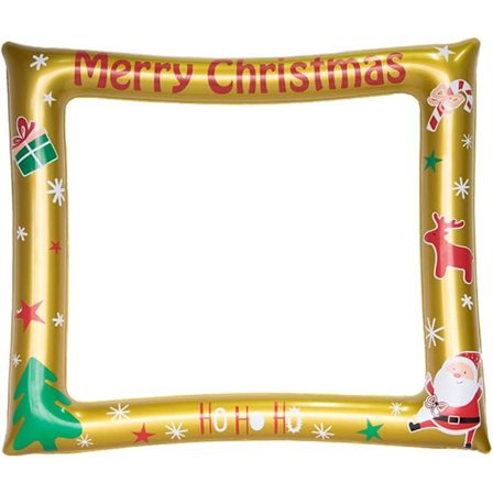 Jul Photobooth Oppblåsbar Ramme Ballong Photobooth Ramme