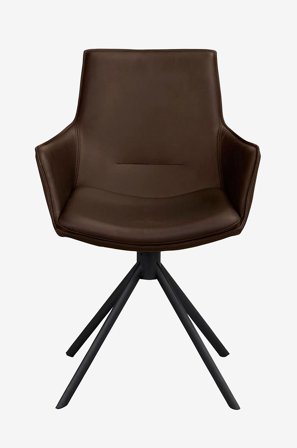 Rowico Home - Stol med armlæn Lowell, 2-pak - Brun - Stole med armlæn - Fra Homeroom