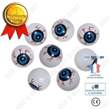 Halloweenleksaker - TD - Studsande ögonglob - Plast - 3,2 cm - Dekorationsaccessoarer