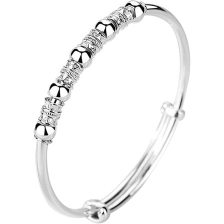 Sterling Silver Pärlspinner Armband Armband Dam