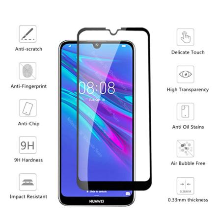 Y6s 2-PACK näytönsuoja Carbon 3D 9H 0,3mm HD-Clear Svart