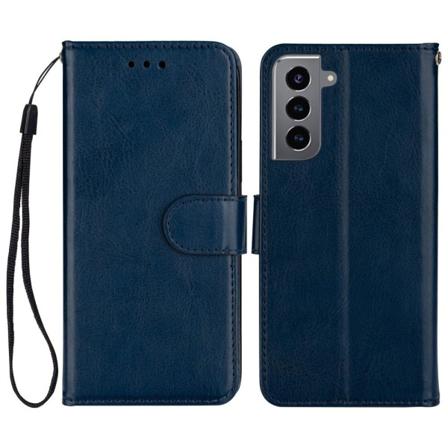 Samsung Galaxy S22 Plus Fodral Solid Crazy Horse Blå