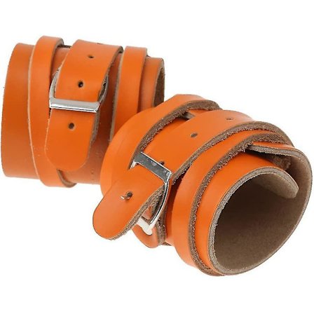 Justerbar håndleddsstøtte i lær for styrketrening og kroppsbygging