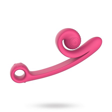 SNAIL VIBE CURVE VIBRATOR - ROSA - Vuxen.se - Rabbitdildo, dildo med klitorsstimulans, vibrerande dildo
