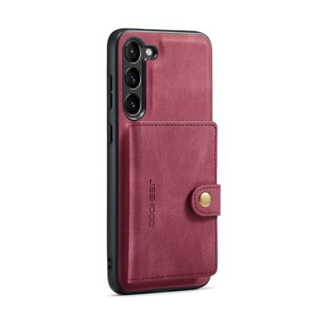 TG Praktisk Skal med Kortholder - Samsung Galaxy S23 Plus Rød