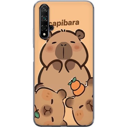 Yhteensopiva Puhelinkuori Huawei nova 5T Capybara söpö hahmo söpö trendikäs keräilijä