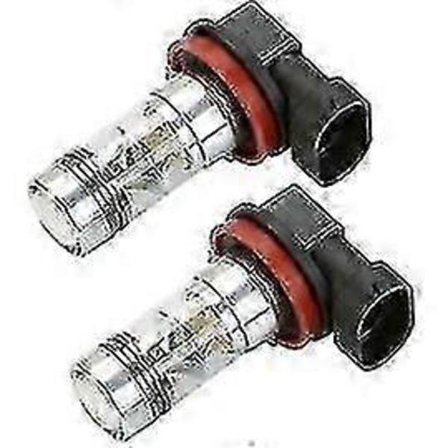 H8 LED-polttimot ajoneuvoihin, 100W 12000LM 6000K valkoinen kirkas valo