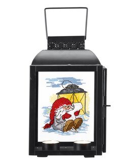 Broderi I lyktans sken till ljuslyktan