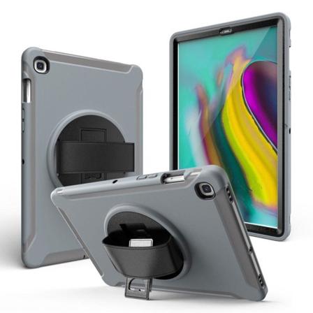 Samsung Galaxy Tab S5e 360 kääntyvä kestävä kotelo - Harmaa Silver grey
