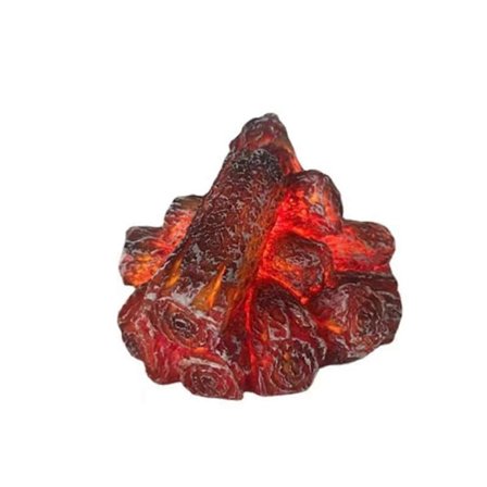 Kull LED Lampe Kunstig LED Peis Realistisk Tre Glødende Brennende Flamme Flammeløs Peis For Dekor Hjem