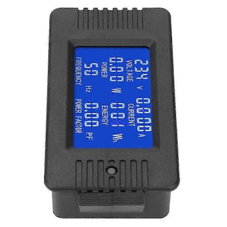 Multifunktionell Digital AC Ström Energi Spänning Ström Testare 5A