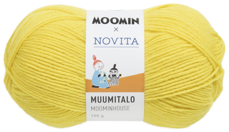 Mummi Garn Novita Miffle Gul 229, 100g