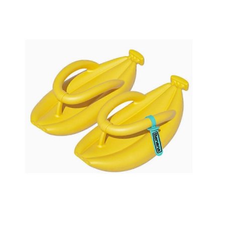 Flip-flops med banandesign for kvinner og menn, sommernyhet, tykksålede slippers, plattform, sklisikre sandaler, badesko for par