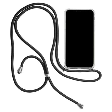 Skal Med Halsrem För Iphone 11 Gummi Stötsäker Telefon Skydd Kla Svart