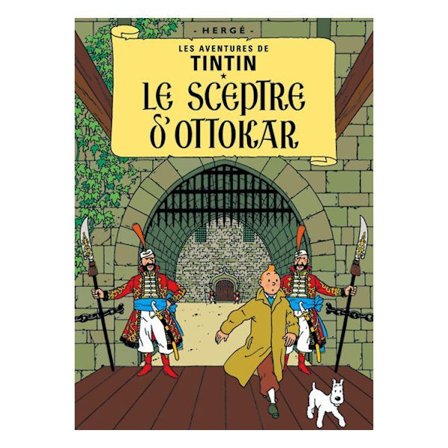 Poster - Tintin Le Sceptre d'Ottokar - Kung Ottokars spira