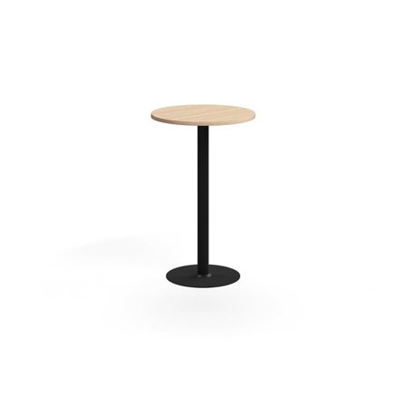 Bar table VERTICUS, Ø700x1100 mm, oak/black