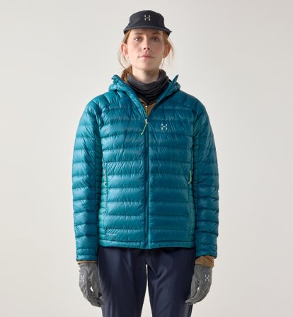 Haglöfs L.I.M Down II Hood Women Deep Teal/Mountain Teal - L