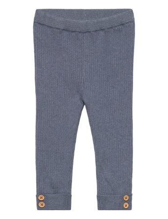 Mango Ribbed Knitted Leggings - Blue - 3-6M