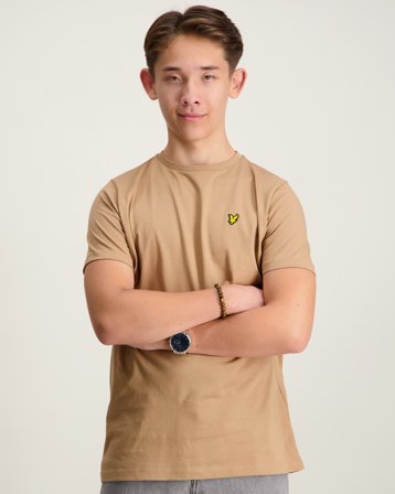 Lyle & Scott Plain T-shirt Beige T-shirts Jongens - Kids Brand Store