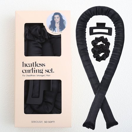 Heatless Curling Set - Värmefri Locktång för Hår | Mjukt Satinmaterial (Skonsamt för Hår)