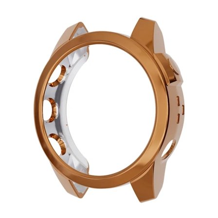 TPU Skyddsfodral för Garmin Fenix 7 7S 7X Smartklocka Transparent Färgglatt Mjukt Skydd Epix Pro 51mm 47mm 42mm Skal Roséguld