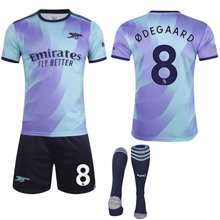 2024-2025 Arsenal Bortaställ Barn Vuxen Fotbollströja Med Strumpor