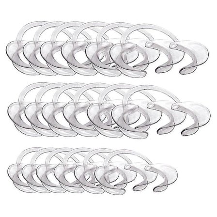 18 st munstycken för Speak Out-spelet, tandkindretraktioner, läppöppnare för 6 barn och 12 vuxna, för roligt spel Speak Out-spel eller Watch-spel, 