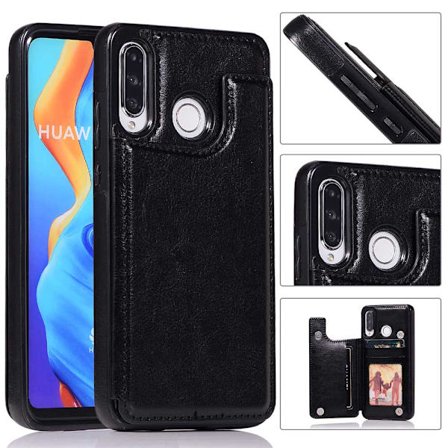 Smart Stilsäkert Skal med Korthållare - Huawei P30 Lite