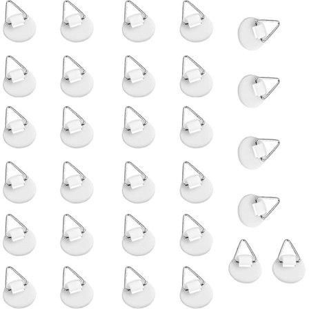 30 stk. Selvklebende Bildekroker, Selvklebende Bildehengere, Vegg [db]