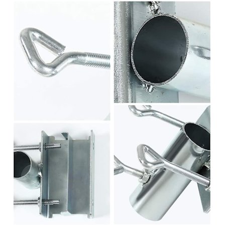 Parasollholder for rektangulære rekkverk Bruk s