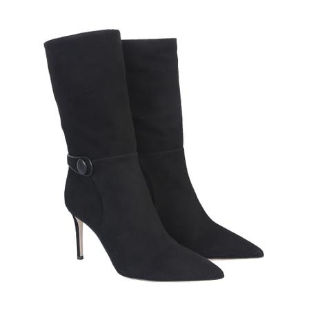 Giuseppe Zanotti Suede Boot , Zwart , Dames , Maat: 36 EU High heels
