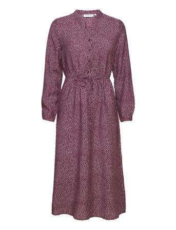 Sannie Ladonna Ls Dress Aop Pink MOSS COPENHAGEN