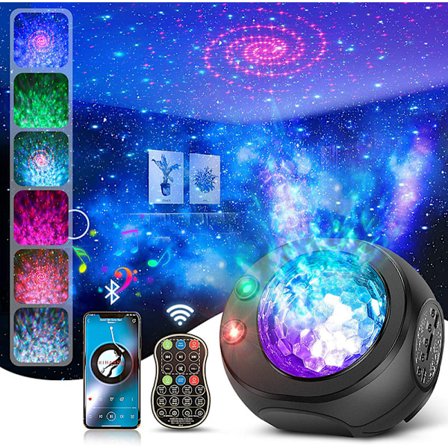 Galaxy Star Projector Light Starlight Sky Night Light Ceiling Projector Light For Bedroom Room Home, färgglad vattenmönster Starry Sky Projector