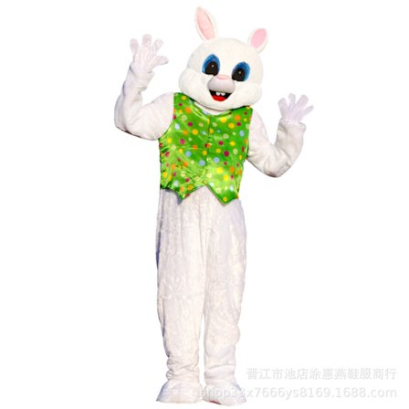 Påskehare Kanin Maskot Kostyme Voksen Størrelse Karnevalskostyme