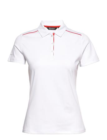 Lds Lily Polo T-shirts & Tops Polos Hvit Abacus