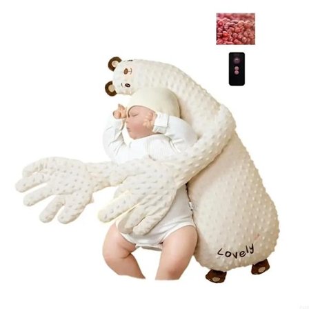 Beroligende dukke til babyer, der forhindrer frygt, automatisk klappende plyslegetøj 3 tilstande (Bjørn)