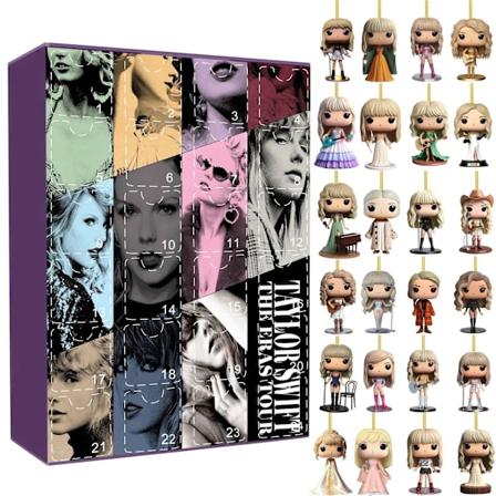 Kvinners Adventskalender Taylor Swift Jul Brinquedo Figur Juguete Nøkkelring Navidad 24 Dagers Nedtelling Fanh gave