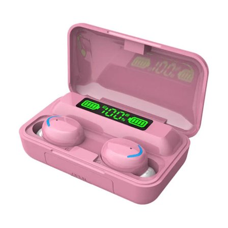 True Wireless Bluetooth Hörlurar TWS v5.3 Handsfree Trådlösa Hörlurar Rosa