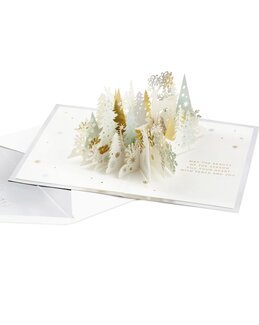 3D Weihnachtskarte Winterlandschaft