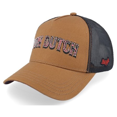 Von Dutch - Brun trucker Caps - Screen Print Black/Brown A-Frame Trucker @ Hatstore