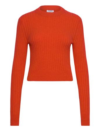 Wool Rib Sweater Pullover Oransje Filippa K*Betinget Tilbud