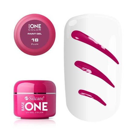 Base One - UV Gel - Paint Gel - Plum - 18 - 5 gram