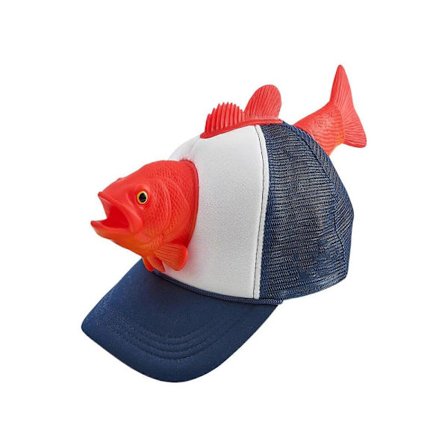 Nyhet Fisk Baseball Caps Kreativt Feriehodeplagg Dyreformet Caps Gave til Fiskeentusiaster-