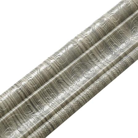 Selvklebende fleksibel skumbordlist 3d klistrende dekorativ veggkant vegglinjer veggpapir R06 Ash Wood 2.3m