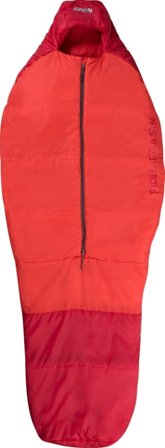 Bergans Trollhetta Synthetic 800 Short Women synthetic sleeping bags Red OneSize