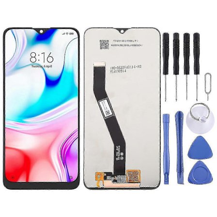 TFT LCD-skærm til Xiaomi Redmi Note 8 / 8a / 8a Dual / 8a Pro med digitizer, fuld samling (sort)