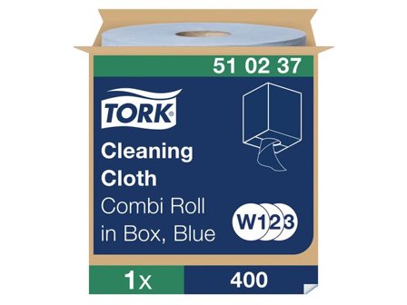 TORK Rengöringsduk Mjuk W1/2/3 blå - Lyreco - Städ och hygien - Toalettpapper och torkpapper - Torkrullar